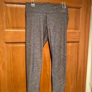 Pink capri leggings, Heather grey, size M